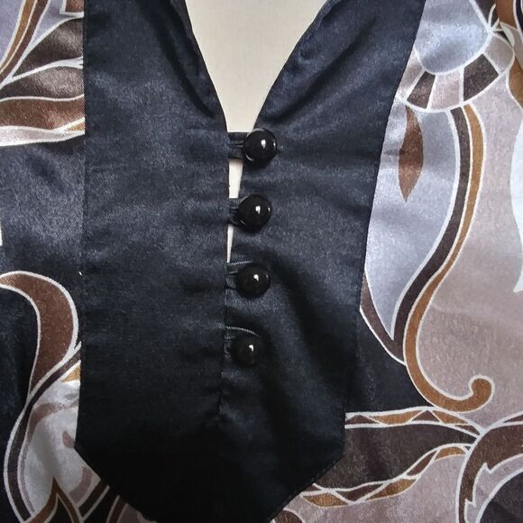 Violet&Claire Satin Floral Tunic Style Blouse Size L - Picture 4 of 10